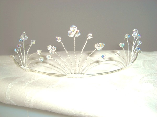 Felicity tiara - Swarovski crystals on silver
