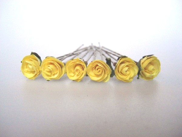 small yellow roses